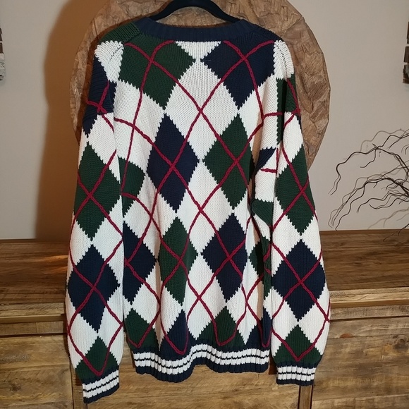 Tommy Hilfiger Heavyweight Argyle Knitted Sweater - Picture 2 of 8